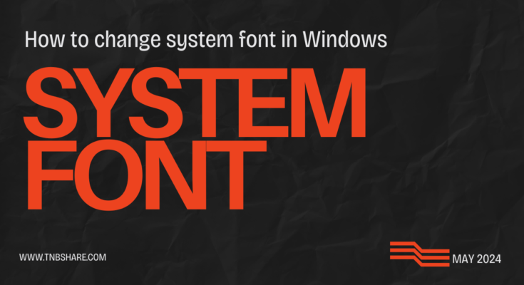 system font TNBS