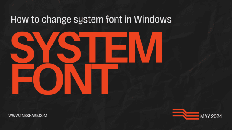 Step-by-Step Guide to Changing System Fonts in Windows