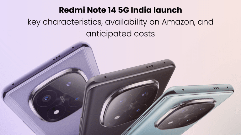 Redmi Note 14 5G India launch: key characteristics, availability on Amazon, and anticipated costs