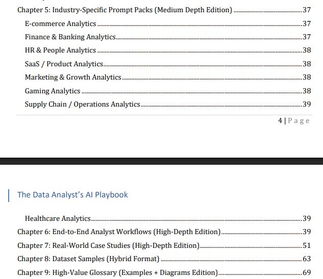 The Data Analyst’s AI Playbook (Premium Edition): 75+ Prompts, Workflows & Case Studies - Image 3
